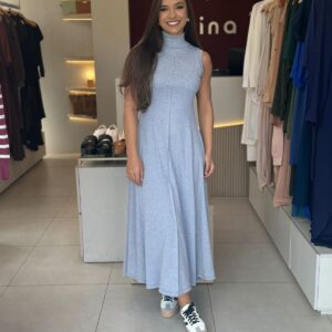 Vestido Wal - Cinza