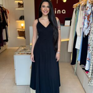 Vestido Angela- Preto