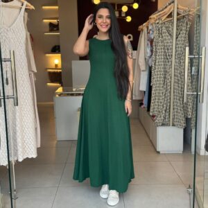 Vestido Wal New - Verde Bandeira