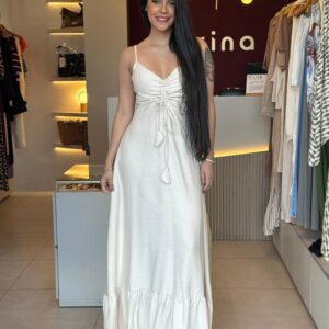 Vestido Junia - Areia