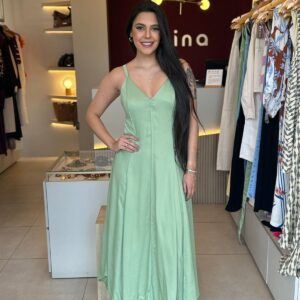 Vestido Angela - Verde Menta