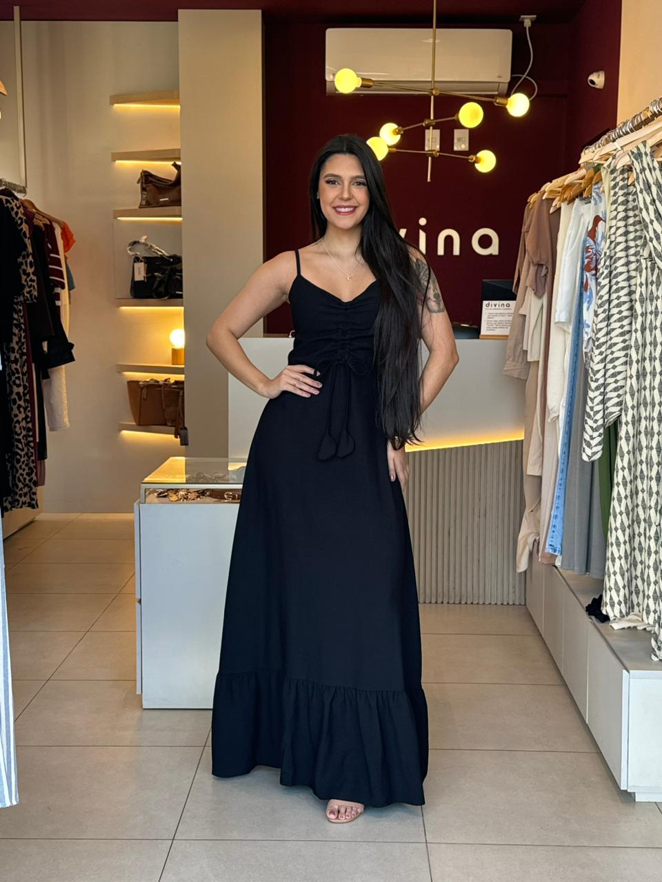Vestido Junia - Preto