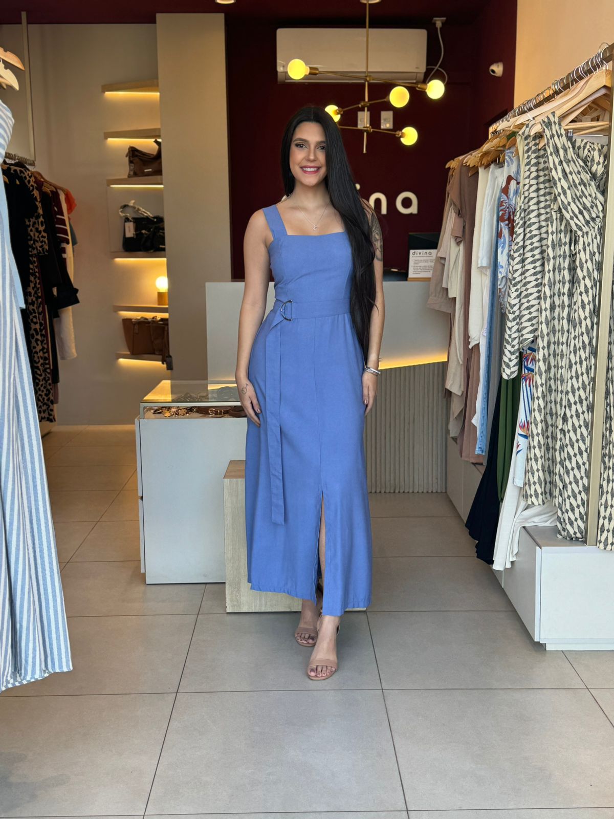 Vestido Leticia - Azul