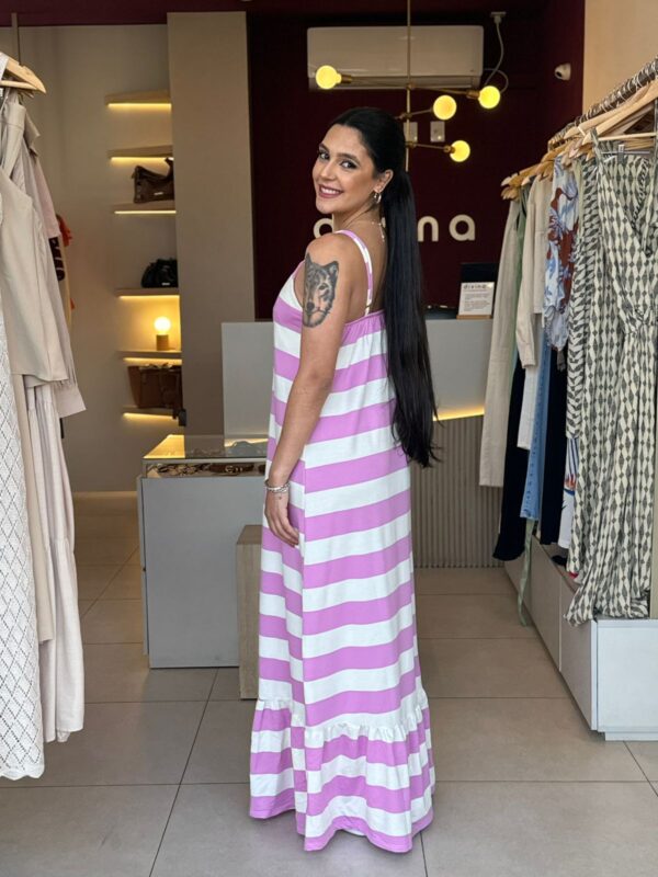 Vestido listra Rosa - Imagem 3