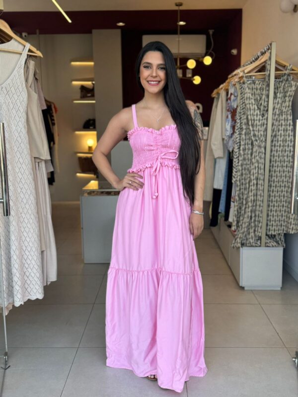 Vestido Larissa- Rose bebê