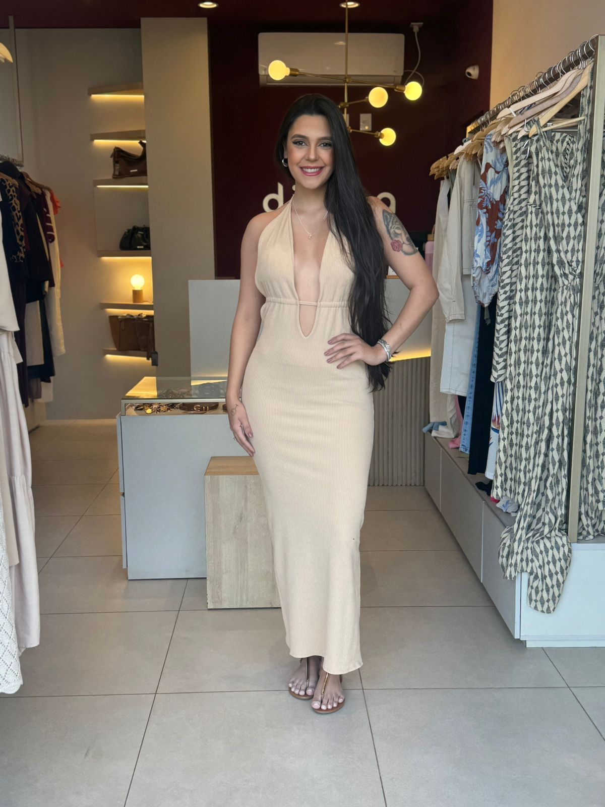 Vestido Laura - Nude