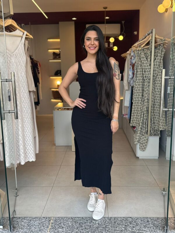 Vestido Canelado Basic - Imagem 2