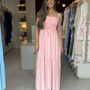 Vestido Larissa- Rose bebê