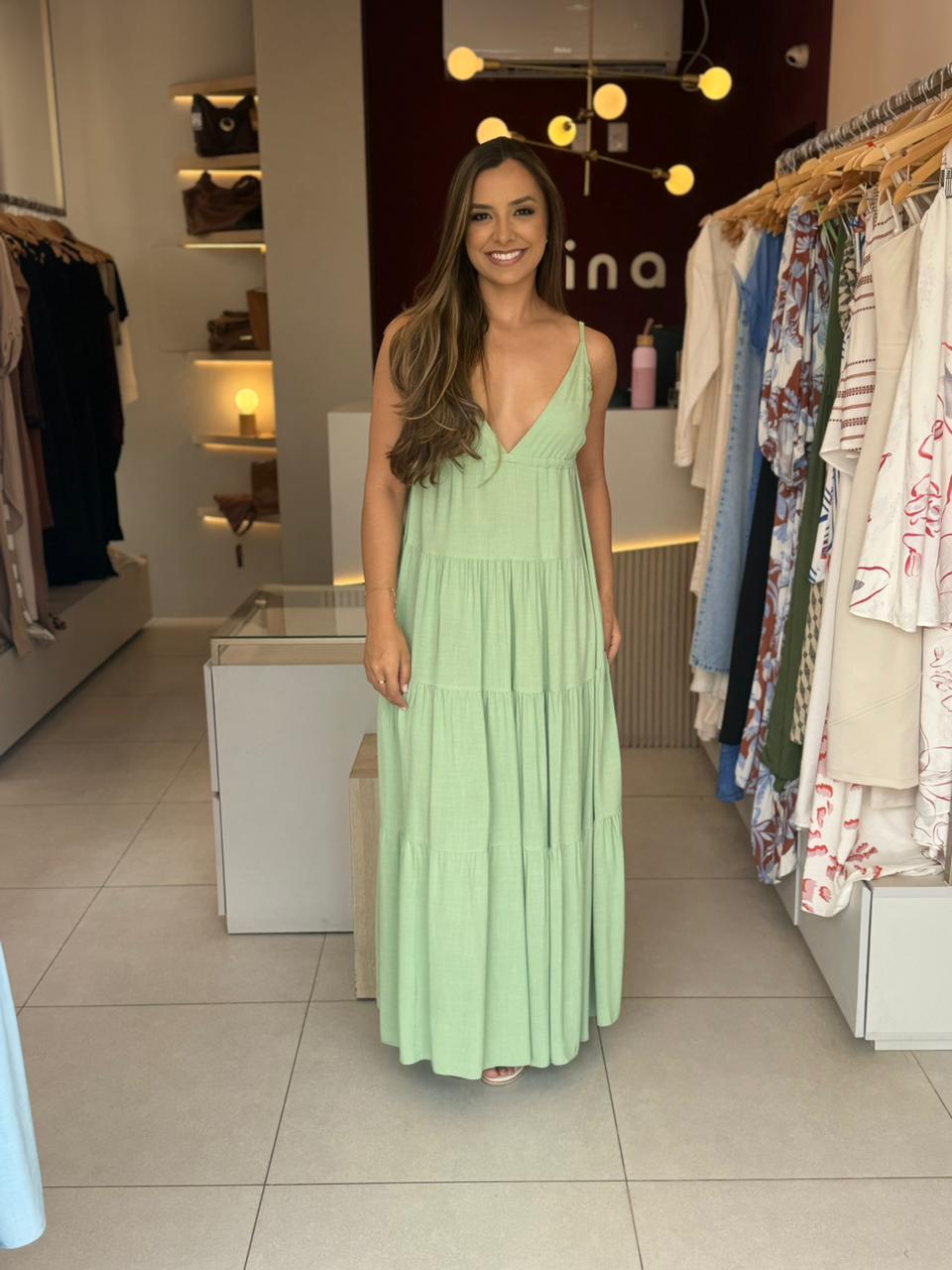 Vestido Laila- Verde Claro