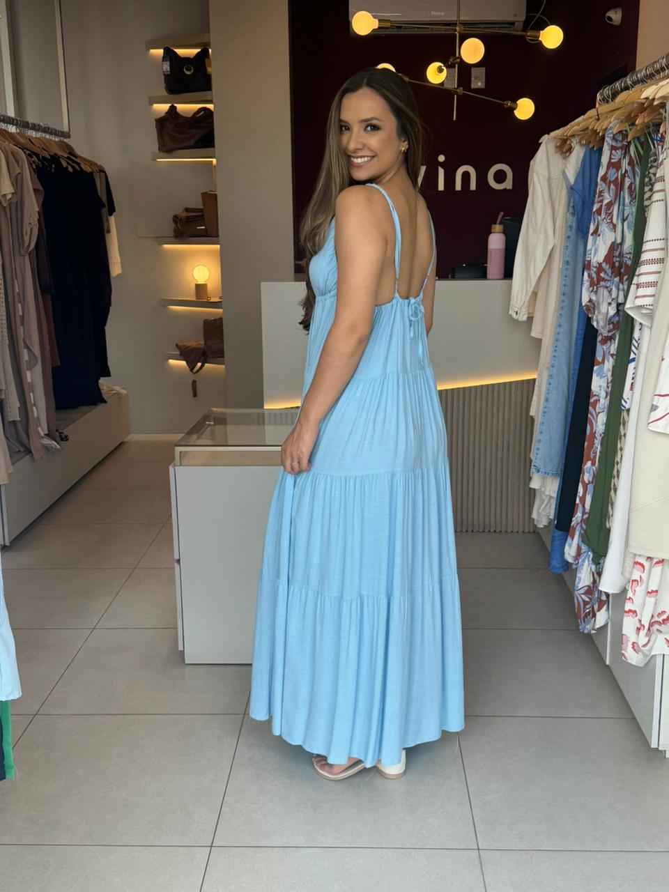 Vestido Laila- Azul Claro - Imagem 2