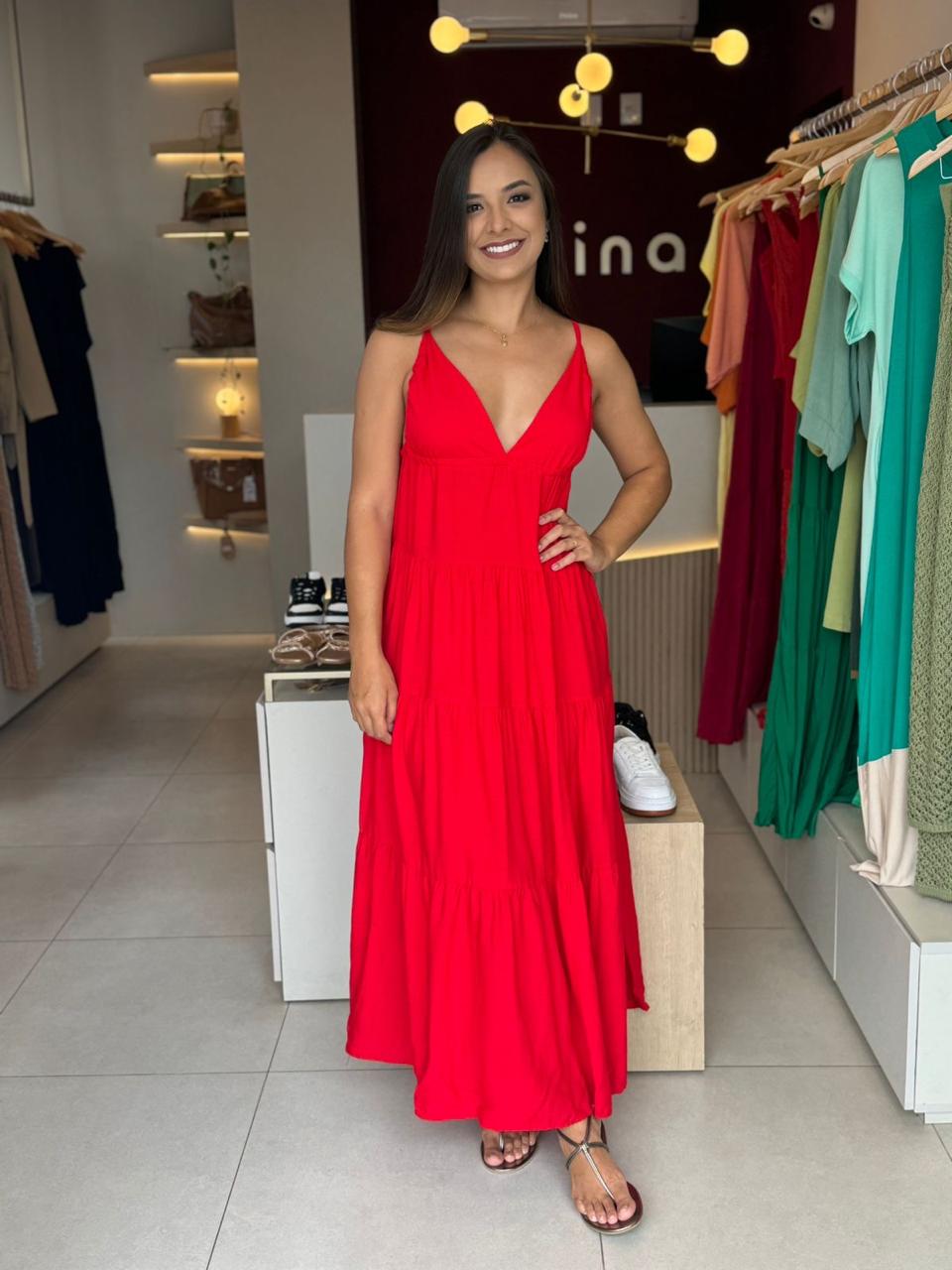 Vestido Laila - Vermelho