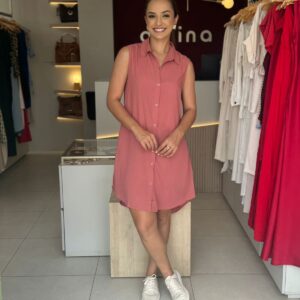 Chemise regata curta - Rosa queimado