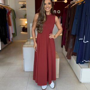 Vestido Bia - Canela