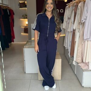 Conjunto Adidas - Azul Marinho