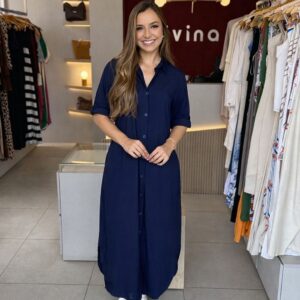 Chemise- Azul Marinho