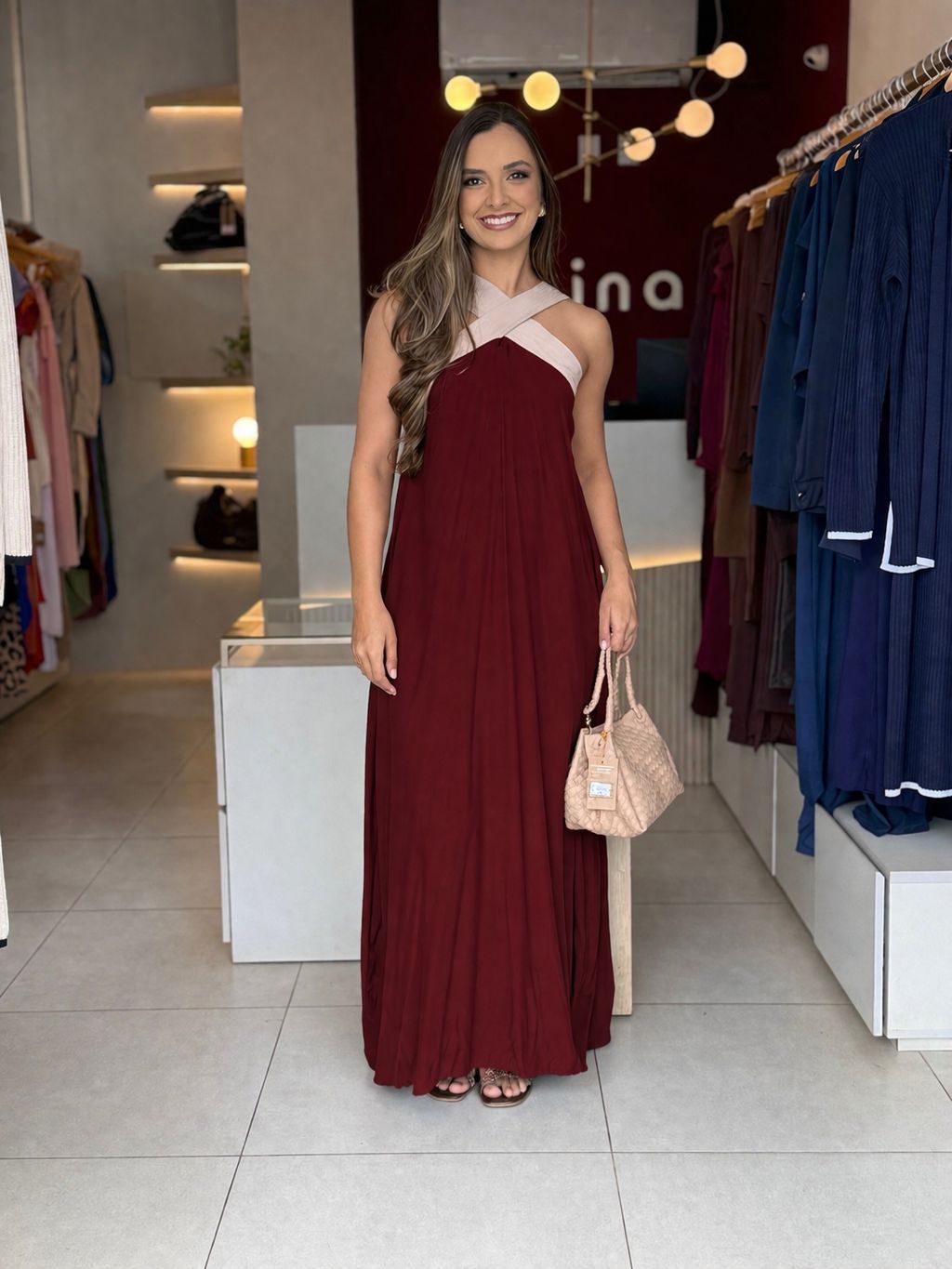 Vestido X - Marsala