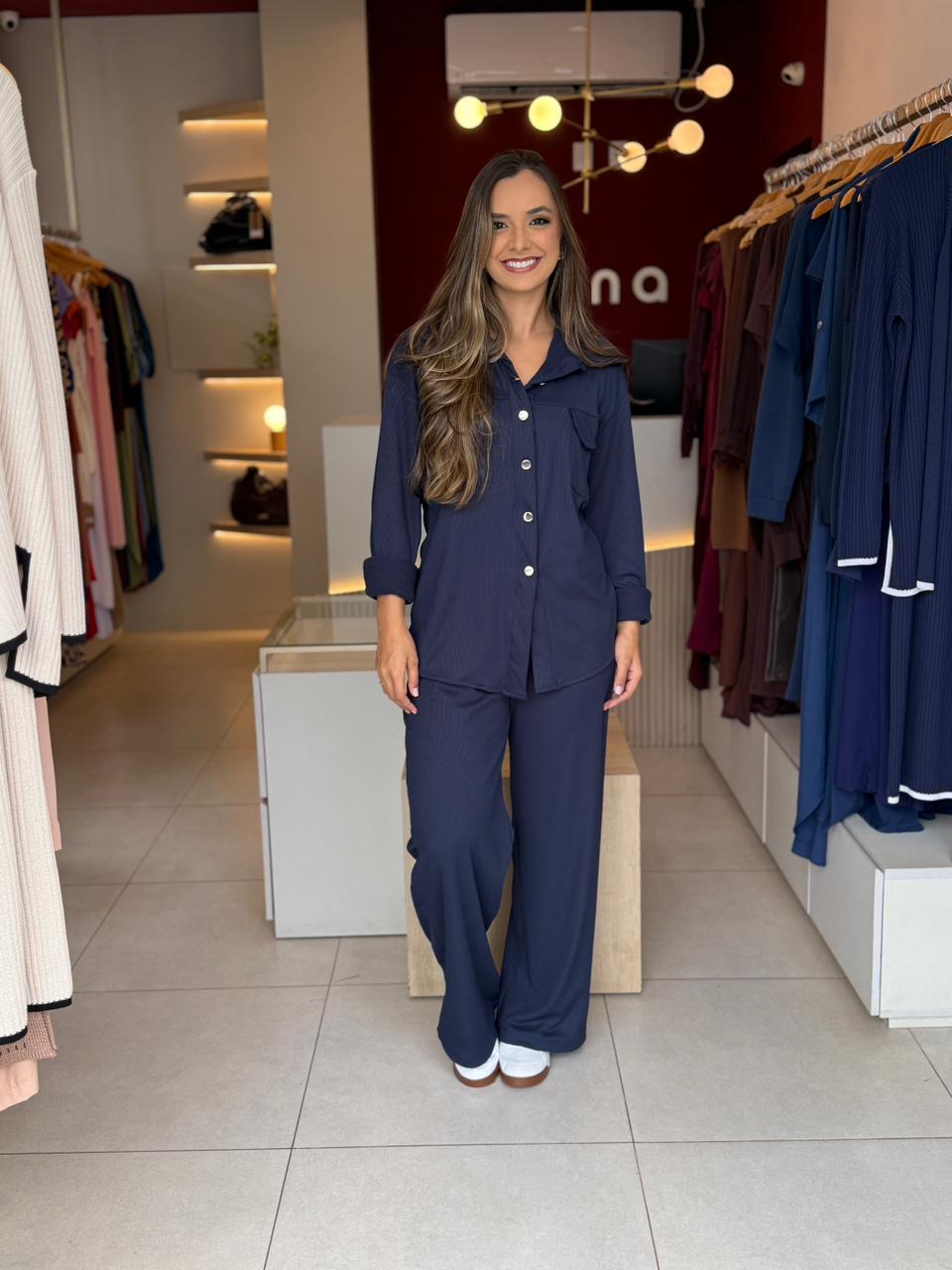 Conjunto Gabi - Azul Marinho