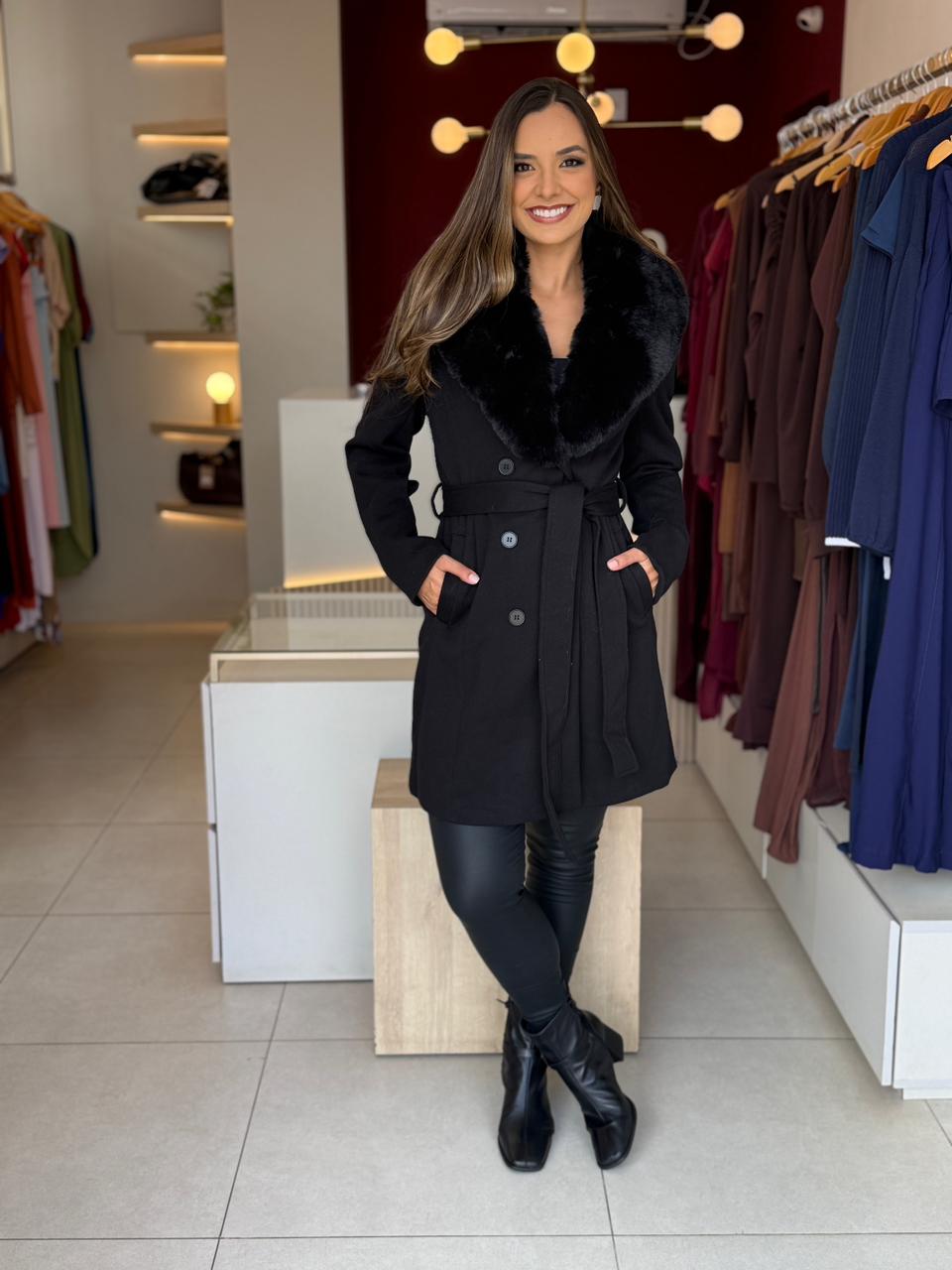 Sobretudo Aurora - Preto