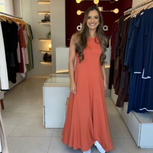 Vestido Bia - Laranja