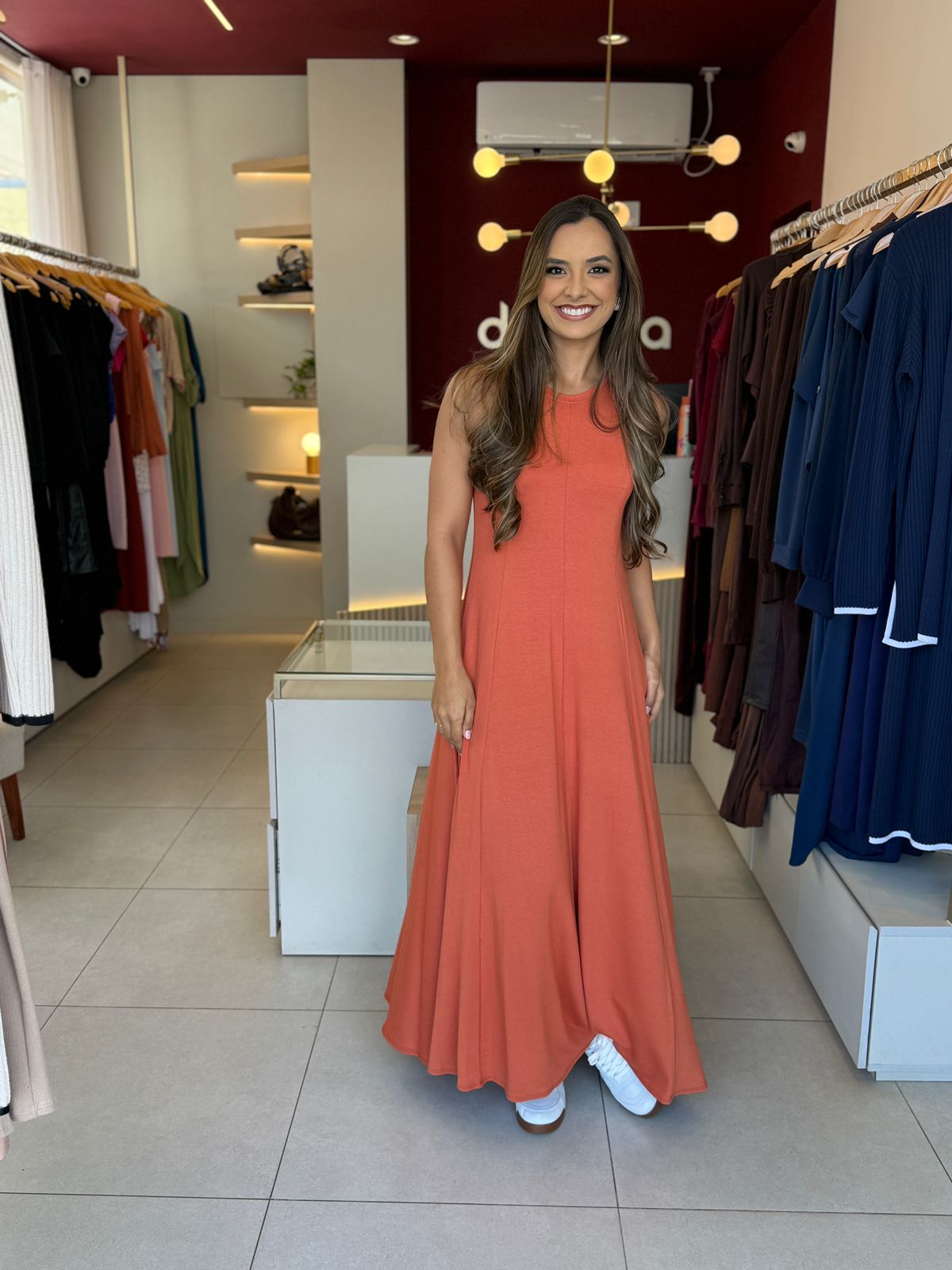 Vestido Bia - Laranja