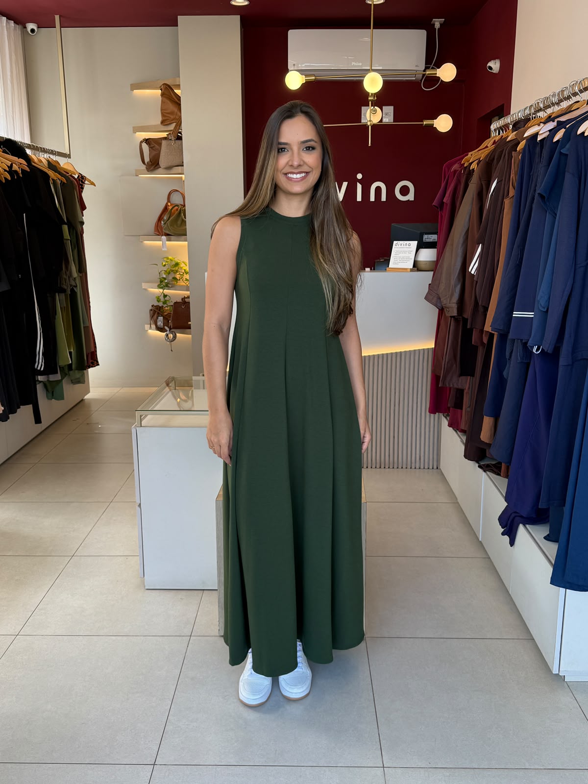 Vestido Bia - Verde Militar
