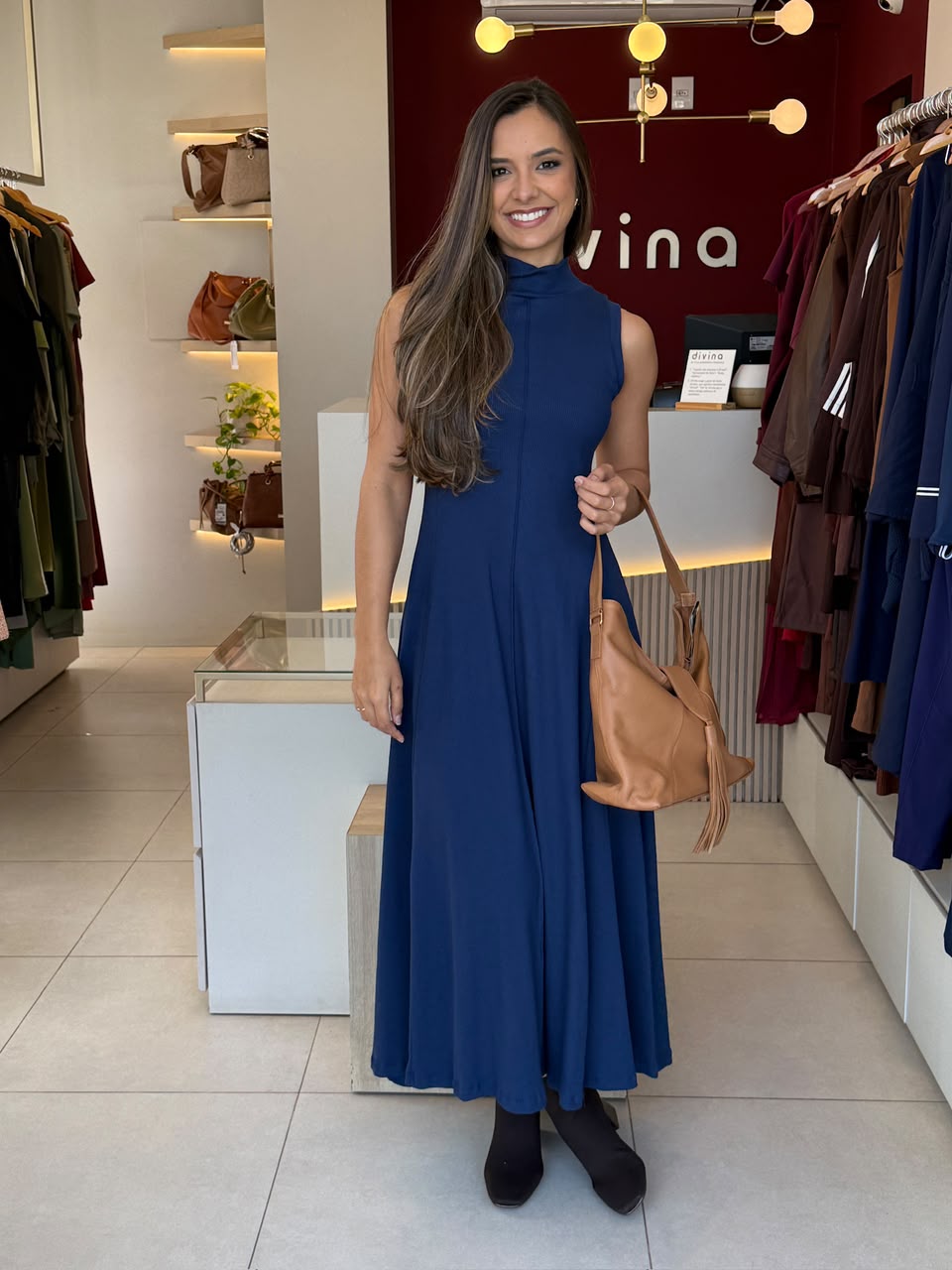 Vestido Wal - Azul Marinho
