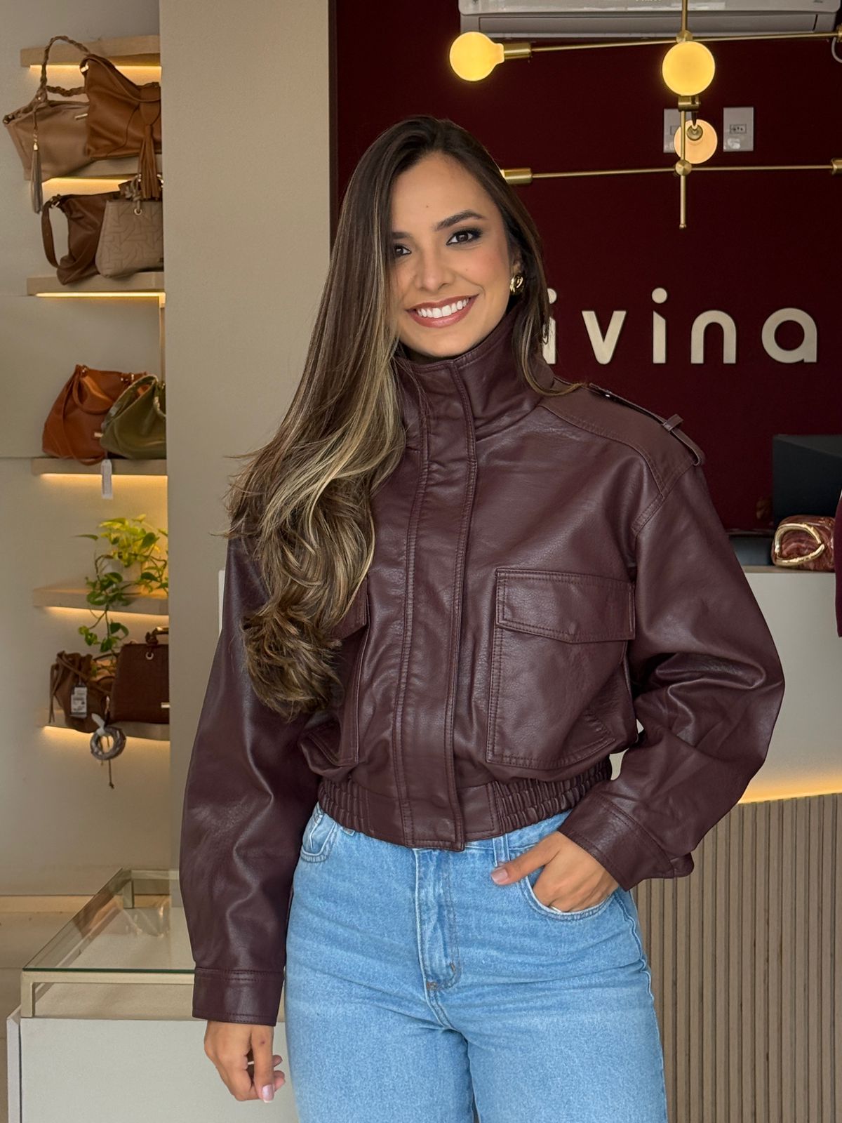 Jaqueta Zara - Marsala