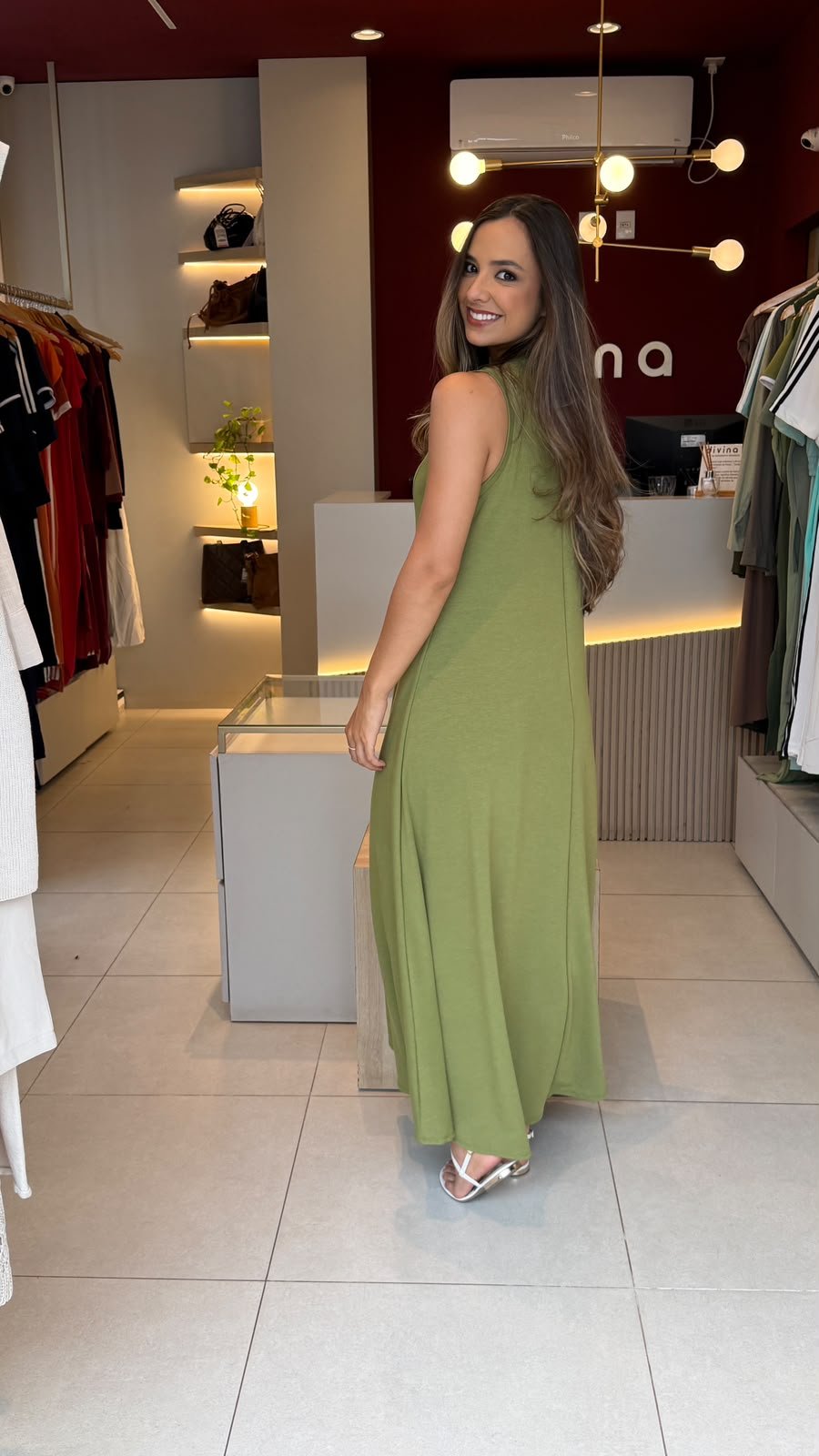 Vestido Bia - Verde Pistache - Imagem 2